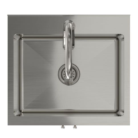 Darwin - Deluxe Laundry Cabinet With Pull-Out Faucet And Stainless Steel Sink
