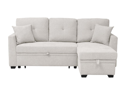 Upholstered Sectional & Pull Out Bed And Chaise Storage
