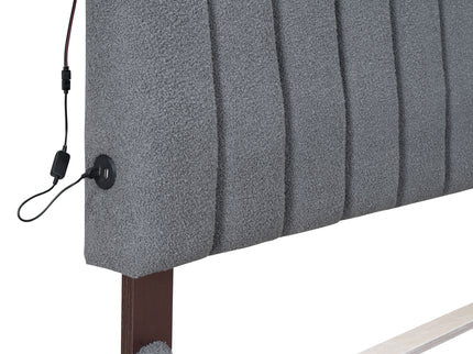 Upholstered Platform Bed With Trundle