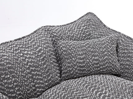 Comfortable Dual Beanbag Chair With High Resilience Foam Core For 2 People