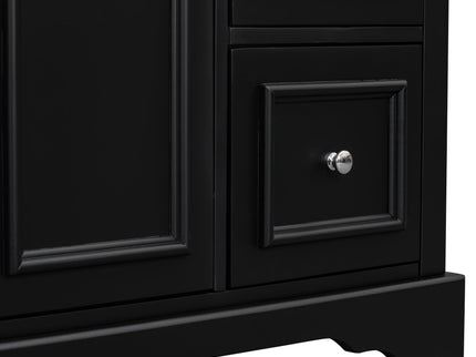 Bathroom Vanity With Sink, Soft-Close Doors, Adjustable U-Shelf, 3 Drawers