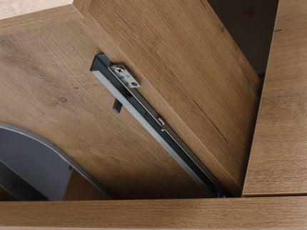 Floating Bathroom Vanity With Resin Sink And Soft Close Doors