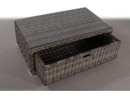 Glass Outdoor Coffee Table - Gray Mix