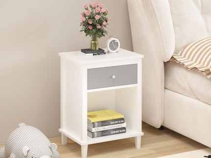 Nightstand With 1 Drawer 1 Shelf