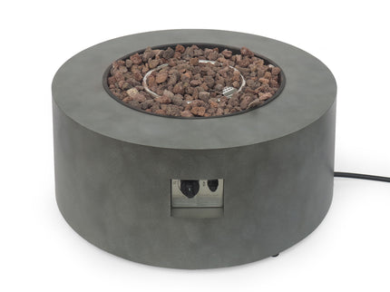 Round Iron Fire Pit With 40, 000 Btu