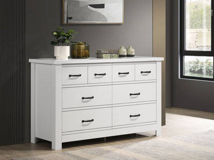 Cassini - 6 Drawer Dresser - White