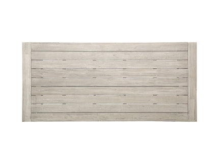 Equilibrium - Outdoor Dining Table With Wooden Frame And Slat Top