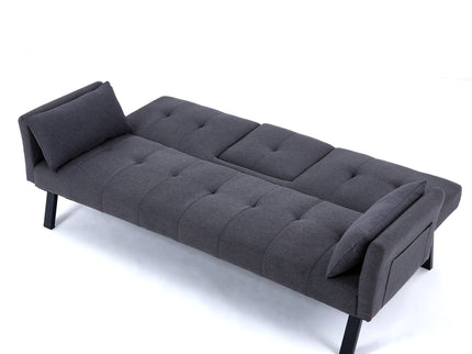 Sofa Bed With Foldable Design And Cup Holder