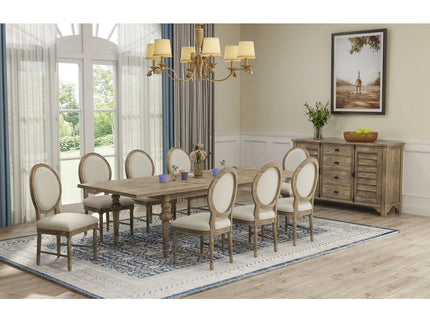 Upholstered Dining Chairs (Set of 2) - Brown