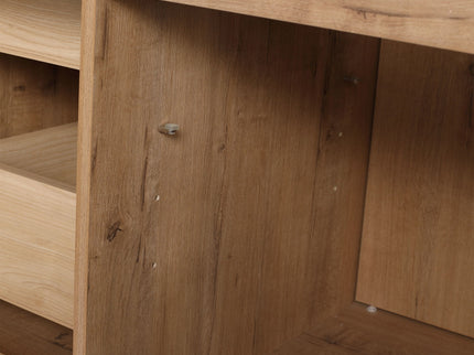 35" Freestanding Bathroom Vanity With Soft Close Doors And 2 Drawers (Vanity Only) - Imitative Oak