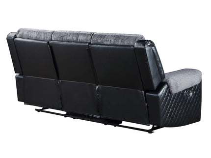 Alicia - Reclining Sofa - Gray / Black