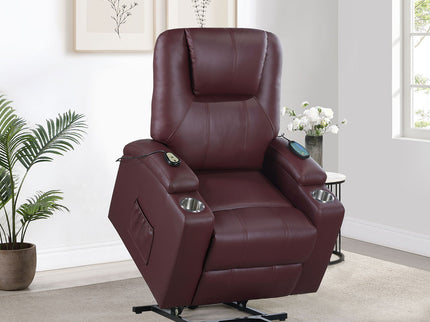 Macklin - Power Lift Massage Recliner With Heat And Dual Cupholders