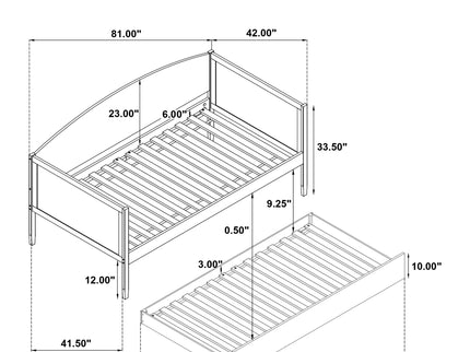 Fallbrook - Twin Daybed With Trundle - Walnut