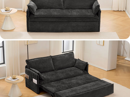 Pull Out Sofa Bed, Convertible Sleeper Sofa Couch, Side Storage, And USB / C - Type Charging Ports Chair