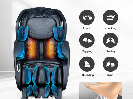 Bosscare - 3D Zero Gravity Massage Chair, Full Body Shiatsu Recliner With App
