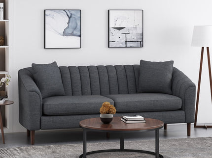 Contemporary 3 Seater Sofa With Accents
