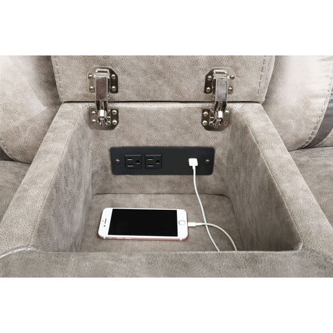 Brazelton - Glider Loveseat With Console