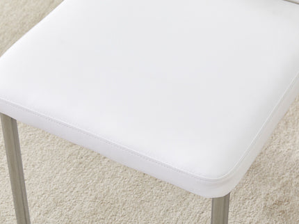 Luxury Simple High Resilience Dining Chair With Metal Legs