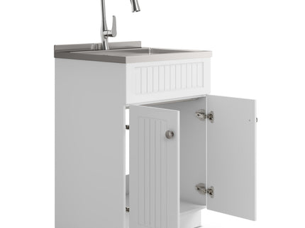 Beckham - Laundry Cabinet & Faucet And Stainless Steel Sink