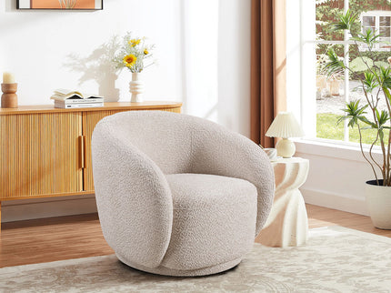 Swivel Accent Upholstered Barrel Chair