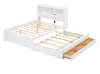 White / Full with Twin Trundle