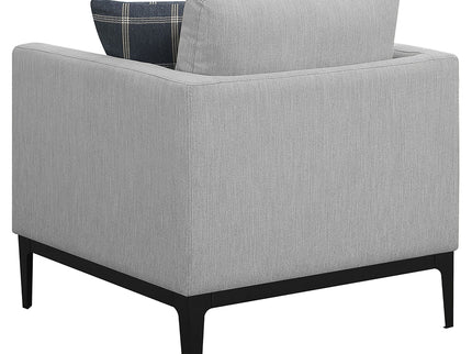 Saba - Upholstered Chair With Reversible Cushions - Gray