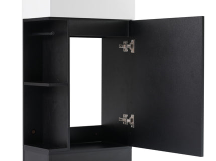 Modern Bathroom Vanity With Sink And 2 Tier Shelf