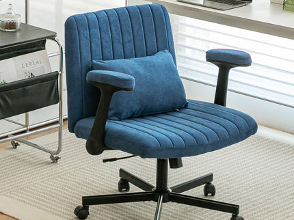 Criss Cross Armrest Office Chair With Wheels