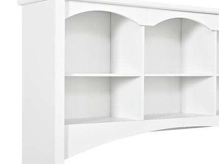 Space Saving L-Shaped Computer Desk With Keyboard Tray & Charging Stations