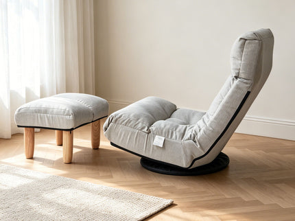 Adjustable Japanese Reclining Floor Chair Sofa With Metal Frame For Living Room