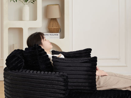 Modern Single Sofa With Backrest Pillow For Living Room
