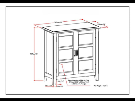 Burlington - Handcrafted Low Storage Cabinet