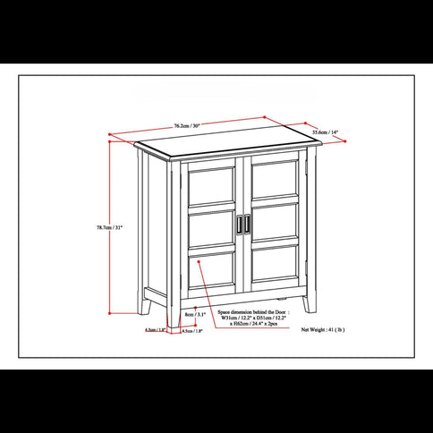 Burlington - Handcrafted Low Storage Cabinet