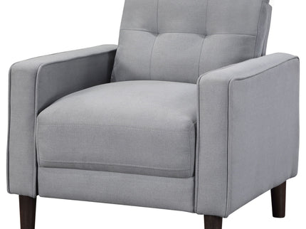 Harvey - Upholstered Tufted Accent Chair - Gray