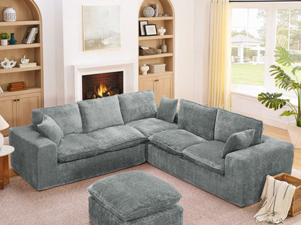 Sectional Sofa With Moveable Ottoman