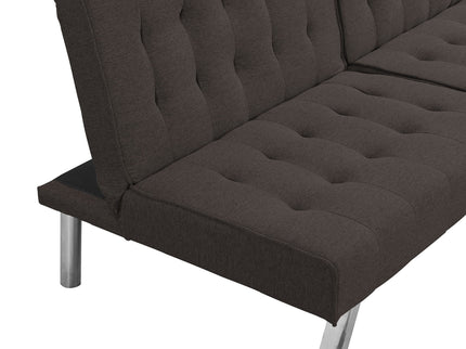 Modern Sofa Bed With Wood Frame And Stainless Legs