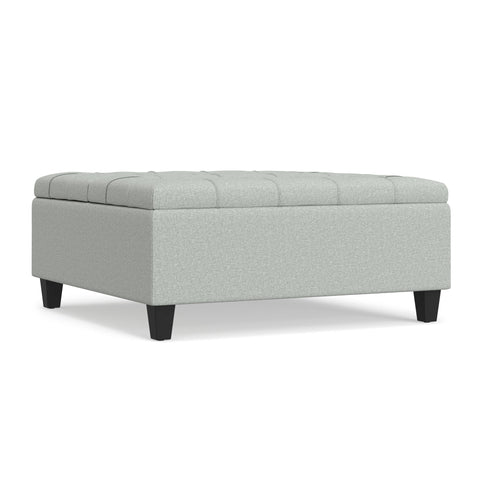 Harrison - Coffee Table Storage Ottoman Lift Top - Stone Gray