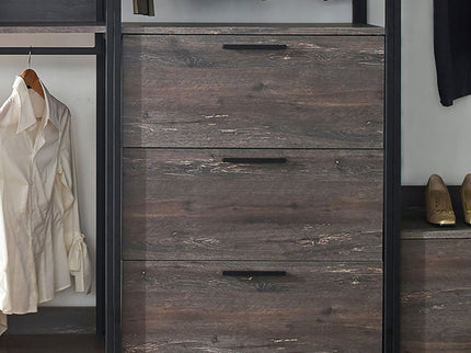 Monica - Walk-In Closet System With Spacious Storage - Gray