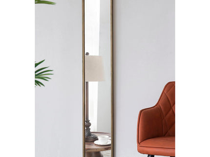 Full Length Mirror With AntiqueMetal Frame, Long Mirror For Hallway Living Room Bedroom Bathroom - Gold