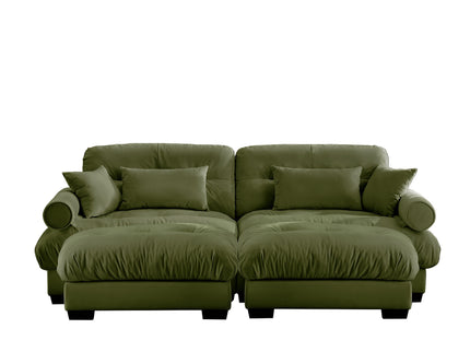 Super Comfort Oversized Modular Sectional Sofa With Movable Ottoman