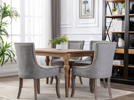 Ultra - Side Dining Chair, Nail Head (Set of 2)