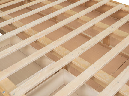 Platform Bed With Underneath Storage And 2 Drawers
