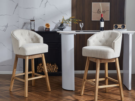 360 Degree Rotation Swivel Counter Stools (Set of 2)