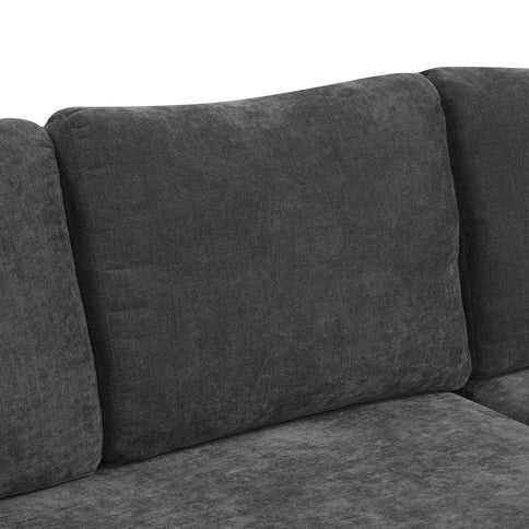 L-Shaped Sofa Convertible Sofa Bed Pull Out Sofa Sleeper With Two Back Pillows, Two USB Ports And Two Power Sockets For Living Room