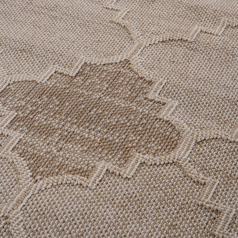Guros - 6' X 9' Trellis Indoor / Outdoor Area Rug - Cream
