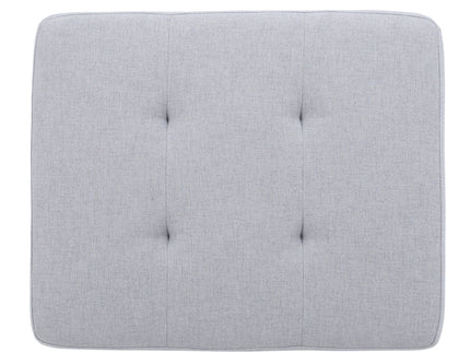 Storage Ottoman With Birch Wood Legs And Cushioned Top For Comfort