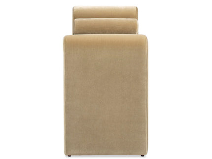 Mason - Arched Arm Bench With Bolster Pillows - Camel Brown Beige