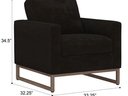 Accent Chair With Track Arm Design