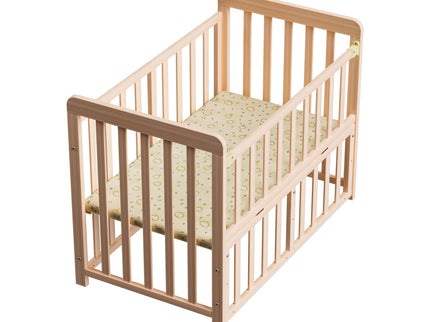 Portable Bedside Bassinet With 3 Heights, Mini Crib For Newborns - Natural Wood