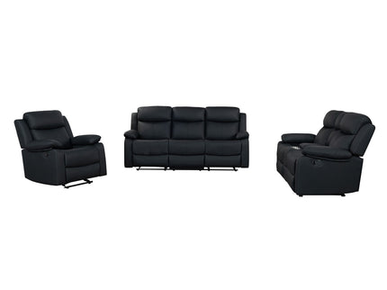 Blanche - Reclining Set With LED Lights, Speaker